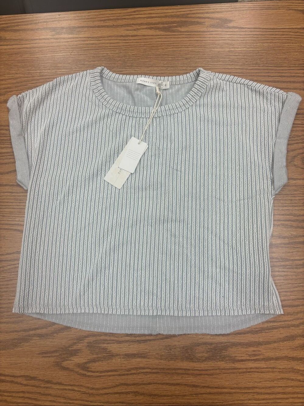Women’s oversized crop shirt by altered state, NWT